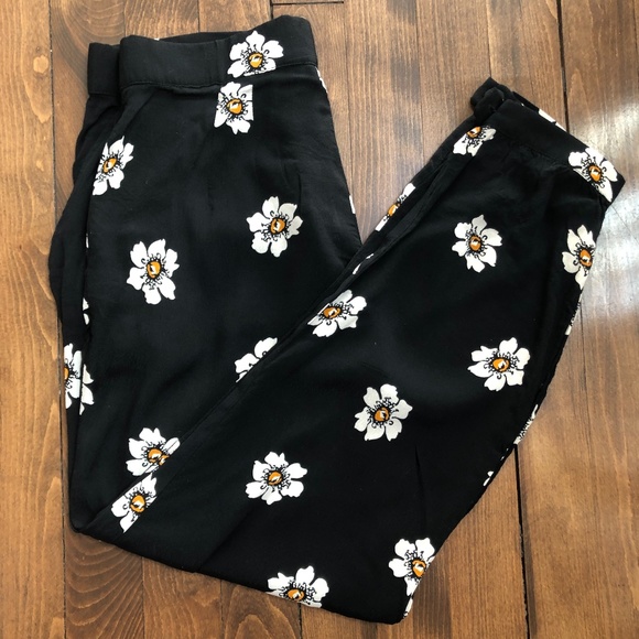 Highwaisted Flowy Sunflower Pants - Picture 1 of 5